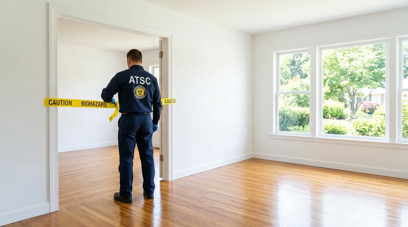 Certified biohazard cleanup crew performing Crime Scene Cleanup in Rumson